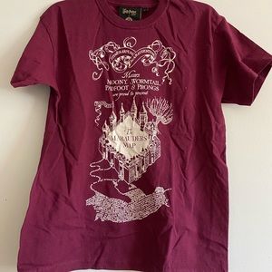Harry Potter Marauders Map Tee NWT